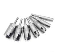ouille à double extrémité de 80 mm avec tige hexagonale, acier au chrome vanadium, fente profonde de 30 mm pour écrous et boulons, compatible avec perceuses électriques et outils à main (14 mm)