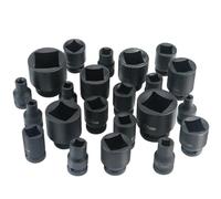 Clé à douille carrée à Impact 1/2 ", 1 pièce, clé à douille à Air à 4 points, tête carrée, réparation de pneus de voiture, camion, pneumatique industriel(1pcs-9mm)