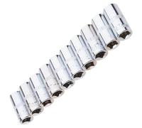 Clé à douille courte métrique 6 pans 4 mm-14 mm Convient pour les réparations professionnelles et les bricoleurs