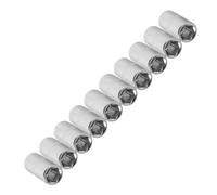Clé à douille courte métrique, accessoire 6 pans 6 pans 4 mm-14 mm Convient pour les bricoleurs et les réparations professionnelles Clé à douille argentée
