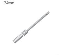 Clé à douille hexagonale de 4 à 14 mm avec tige de 1/4 pour perceuse électrique et utilisation mécanique, alliage d'acier traité thermiquement et stable (7,0 mm)