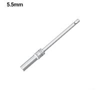 Clé à douille hexagonale de 4 à 14 mm avec tige de 1/4 pour perceuse électrique et utilisation mécanique, alliage d'acier traité thermiquement et stable (5,5 mm)