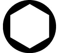Clé à douille hexagonale SW 6mm L.lame 125mm L.totale 240mm Poignée 3K PROMAT