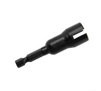 Clé à douille papillon de 6,35 mm - Adaptateur de tige hexagonale en acier au chrome vanadium - Pour perceuse électrique - Pour outils électriques et tournevis - Manchon de 65 mm