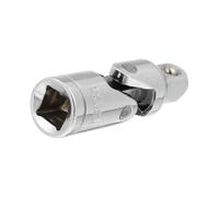 ouille pour Articulation 3/8 Pivotante en Acier Chrome-vanadium | Argenté, Installation Facile et Flexible, Rotation Complète, Format Portable pour Usage Manuel et Atelier