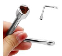 Clé à douille triangulaire - Clé anglaise pour armoire triangulaire, ensemble d'outils pour serrure d'armoire triangulaire | Clé anglaise triangulaire, vanne de compteur d'eau pour armoire