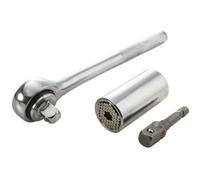 Clé à douille universelle - PROVENCE OUTILLAGE - 7 à 19mm - Acier - Compatible visseuse - Résistance 25 kg/m