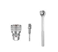 Clé à douille universelle réglable 3/8" Hexagonal Adapter Set pour perçage et fixation de douilles manuelles