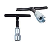 Clé à écrou papillon avec poignée en T - Lot de 2 outils à main pour serrer, clé à écrou papillon en acier, poignée antidérapante, chrome durable | Jeu d'outils pour crochets en C, boulons, crochets à