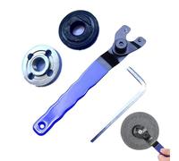 rgots pour meuleuse d'angle, 8 à 48 mm, réglable, douilles à tenons, clé à tête cylindrique avec llen et 2 brides, clé universelle réglable