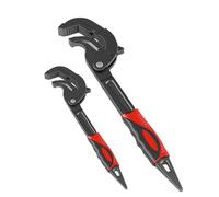 Clé à extrémité ouverte multifonctionnelle réglable à verrouillage automatique rapide Collier de serrage en acier au carbone pour tuyau d'eau Clé industrielle manuelle en acier