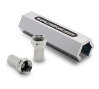 Metronic 438115 Fiche (avec joint d'etancheite) et Raccord Cle a fiche F + 2 fiches F a visser