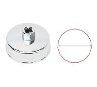 Clé à filtre à huile avec interface d'entraînement de 1,27 cm pour l'entretien du véhicule offrant un couple fort et une performance antidérapante (79-78 mm/15P)