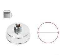 Clé à filtre à huile avec interface d'entraînement de 1,27 cm pour l'entretien du véhicule offrant un couple fort et une performance antidérapante (66-67 mm/14P)