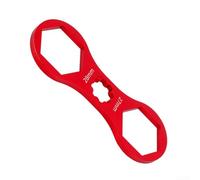 ourche de vélo - Outil de réparation de vélo avec interrupteur de verrouillage à trois voies en alliage d'aluminium - Design compact pour roulement et couronne, rouge, 10,1 x 3,8 x 0,4 cm (B)