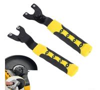 Clé à goupille réglable pour meuleuse d'angle avec poignée ergonomique antidérapante compatible avec écrous de verrouillage de 10 mm à 47 mm pour une fixation précise