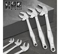 riffes de crabe multifonctionnelle auto-ajustable, à cliquet réglable, à mâchoires larges, autobloquante, pour la maison, l'automobile et la fabrication de tuyaux 19-24mm