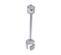 Clé à largeur réglable pour charnières de drapeau de 8 à 25 mm, outil de réglage de charnière de porte en acier robuste pour portes coupe-feu et de sécurité, finition argentée (8-19 mm)