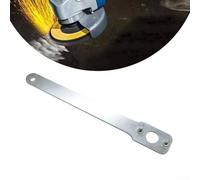 Clé à meuleuse d'angle à 180 degrés n fer robuste pour meuleuse de polissage de 230 mm, distance centrale de 35 mm, longueur 229 mm, outil argenté pour espaces confinés