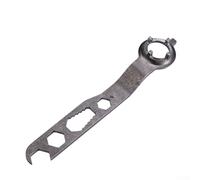 Clé à meuleuse d'angle multifonction de 15,2 cm avec quatre griffes, construction durable en acier de 3 mm, revêtement antirouille, tailles de douille polyvalentes pour les personnes habiles à (A)