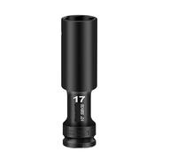 Clé à molette 1/2, tête hexagonale, adaptateur 8-24mm, convertisseur de ouille à Impact profond, outils de retrait de pneus(17MM)