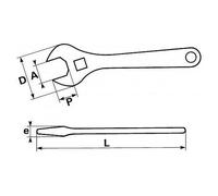 CLE A MOLETTE 12" SAM - 54-C12