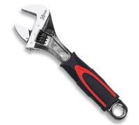 Clé à Molette 150mm nglaise 6 Pouces en Acier au Carbone Forgé, Ouverture Max 19mm, Clé Réglable Nickelée Antirouille, à Poignée Antidérapante, Format Compact pour Bricolage et Maison