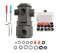 Clé à molette 16 en 1 pour réparation de plomberie Compatible avec différents robinets de cuisine et de lavabo (B)