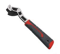 Clé à molette auto-réglable à trois points de contact en acier au chrome vanadium - Plusieurs tailles - Poignée antidérapante ergonomique en TPR pour mécaniciens plomberie maison R (20,3 cm)