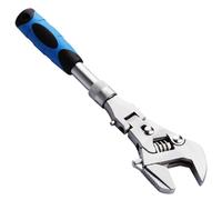 Clé à molette - Clé à cliquet | Clé de changement de vitesse à grande ouverture | Clé à pipe réversible avec tige d'extension rétractable de 25,4 à 30,5 cm | Outil à main pour réparation de maison et