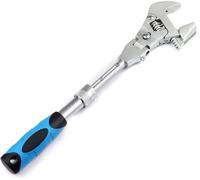 Clé à molette, clé à tuyau, clé à molette - 1 pièce 5 en 1 rétractable pliable multifonctionnelle secouant sa tête, cliquet hydroélectrique for salle de bain, climatiseur, clé de levier de vitesse pro