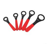 Clé à molette de type O ER16 ER20 ER25 ER32 ER40 pour mandrin de serrage ER, porte-outils CNC, retrait de verrouillage de la barre de coupe, acier haute résistance, rouge noir (ER20)