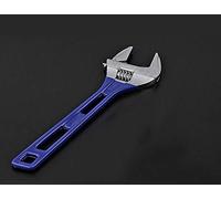 Clé à molette légère compacte à prise en main souple à large ouverture avec mâchoire large Capacité de 34 mm Bleu long 240 mm