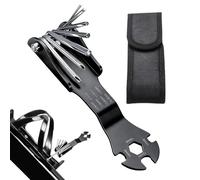 Clé à molette multifonction, kit pliable 11 en 1 avec llen et clé à molette, jeu de tournevis portable, pour voiture, maison, entretien des appareils ménagers