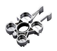 Clé à molette pour installation et retrait de robinet, 12 en 1 Clé à taraud multifonction avec mâchoire à ouverture libre, outil de plomberie en acier au carbone forgé pour éviers et tuyaux