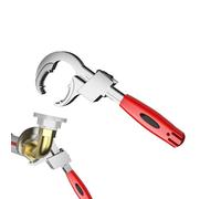 Clé à molette réglable - 27 x 5 x 2 étapes pour salle de bain - Clé ergonomique réglable pour la maison, la plomberie, l'industrie, la construction, la cuisine, le lavabo, le robinet, la douche