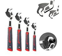 Clé à molette réglable auto-bloquante multifonctionnelle de qualité industrielle - Clés à étau universelles - Outils réglables pour vis, écrous et boulons (15,2 cm + 20,3 cm + 25,4 cm + 30,5 cm)