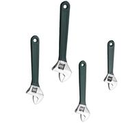 Clé à molette réglable de 15,2 cm, 20,4 cm, 25,4 cm, 12,4 cm, clé à levier de vitesse professionnelle avec large calibre, pour jeu de clés à singe domestique