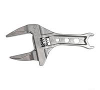 Clé à molette réglable de 6 à 75 mm pour enlever l'écrou du robinet de salle de bain, outil à main compact en métal pour les espaces restreints (6-68 mm)