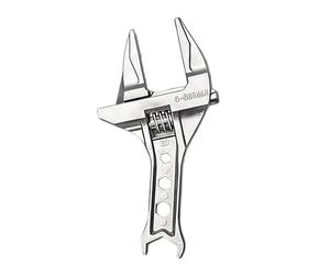 Clé à molette réglable, grande ouverture, clé à poignée courte, dispositif de clé à tuyau de vidange, description des instructions, pour hommes et femmes, pour la maison, la cuisine, la salle de bain