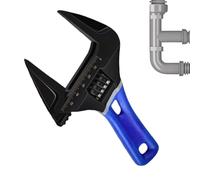 Clé à molette réglable | Large mâchoire Petits outils à main | Clé à écrou en métal | pour maison, appartement, salle de bain, cuisine, robinet, appareil de plombier