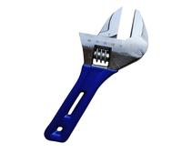 Clé à molette réglable - Outil à main ergonomique portable et réglable - Clé à mâchoire large avec poignée courte - Pour écrous et vis, raccord de tuyau et travaux de plomberie