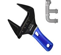 Clé à molette réglable - Petits outils à main à mâchoire large | Clés à écrou en métal à grandes ouvertures - pour maison, appartement, cuisine, lavabo, appareils de plomberie, raccords de valve d'eau