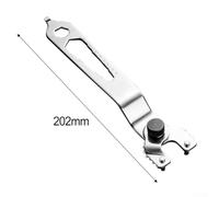 Clé à molette réglable pour meuleuse d'angle, clé à écrou multifonction 12 en 1 avec plaque de pression, largeur de mâchoire de 15 mm-52 mm, acier traité thermiquement (avec plaque de pression)