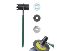 Clé à outils pour meuleuse d'angle hexagonale avec poignée antidérapante e démontage de plaque arrière pour atelier, chantier, réparation, installation, remplacement