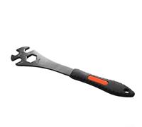Clé à pédale de vélo multifonction 4 en 1 avec douilles de 15 mm et 16 mm pour extracteurs de manivelle et trou hexagonal de 24 mm pour un entretien complet du vélo