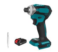 Clé À Percussion Électrique Sans Fil 588nm, Tournevis 5 Vitesses, Outil 1/4 "avec 3 Lumière LED For Batterie Travailler Efficacement(One 3.0BAT Plastic)