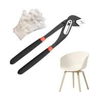 Clé à pince réglable, pince de verrouillage de canal, à joints rainurés,Ensemble d'outils, de serrage de conduites d'eau pour réparation domestique, préhension, é
