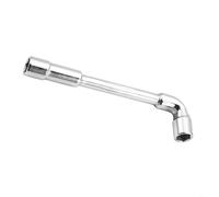 Clé à pipe à double tête, clé hexagonale à double tête en L avec extrémité coudée perforée, 6-19 mm pour réparation de machines automobiles (10 mm)
