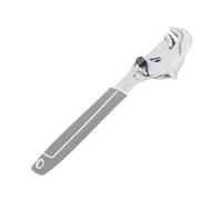 Clé à pipe auto-réglable de 30,5 cm à dégagement rapide à 180 °, forme ergonomique, mince, poignée antidérapante, matériau durable en acier à haute teneur en carbone, convient pour les plombiers